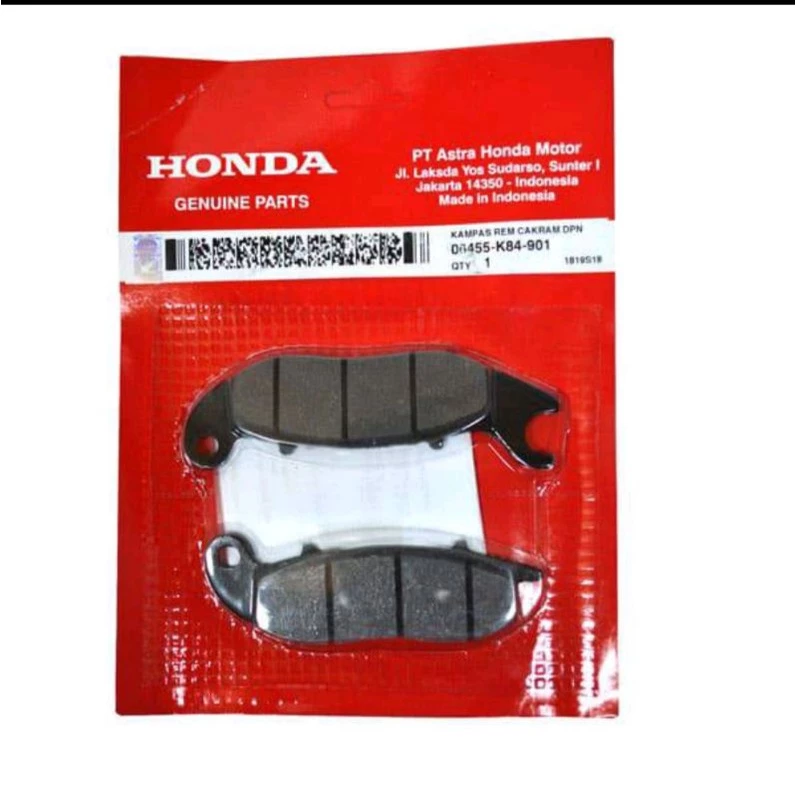 (CRF 150L / ADV / PCX 150 Lokal CBS (Honda ORI Pad Set FR Front Brake Kampas